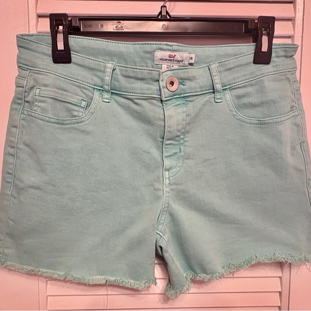 Vineyard Vines Aqua Jean Shorts